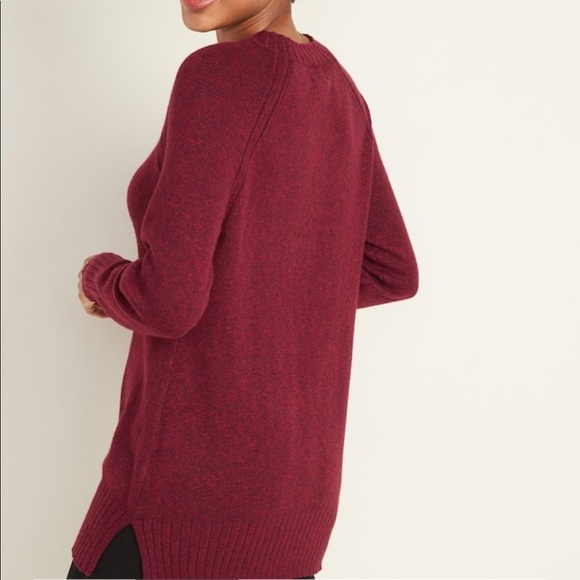 NWT Maternity Hidden-Zipper Nursing Tunic Sweater​ - Picture 3 of 6